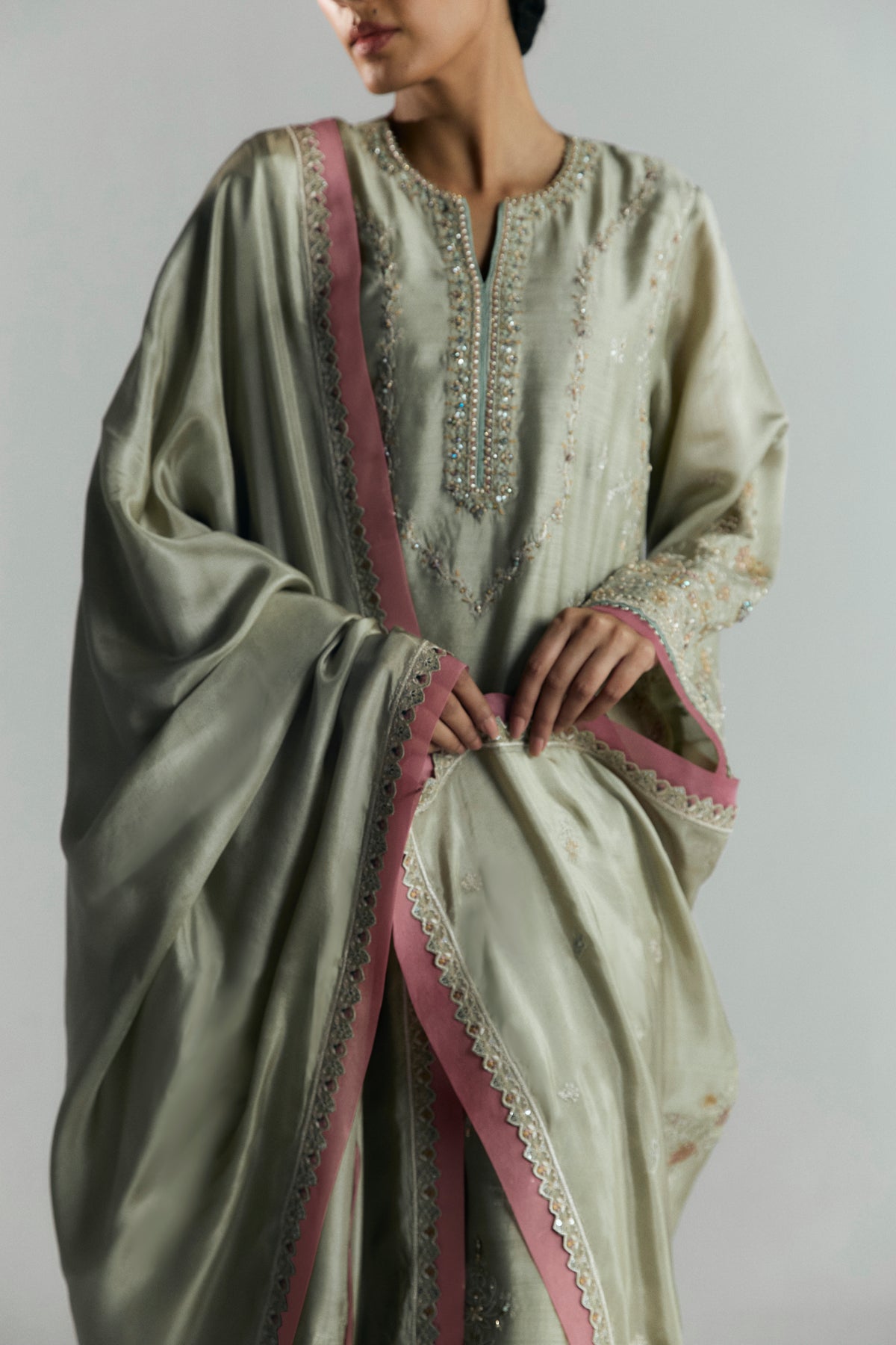 Khaadi silk formal Pakistani kameez | luxury pret UK designer wear